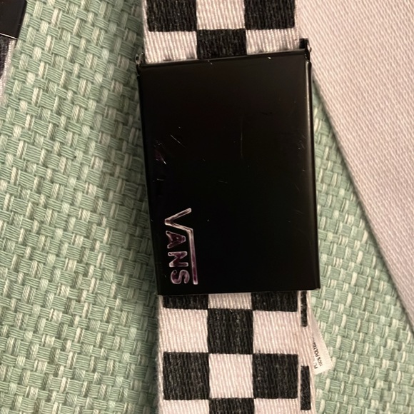 Vans Off the Wall MensDeppster II Web Belt Black/white check. End to end 45.5” - Picture 2 of 3